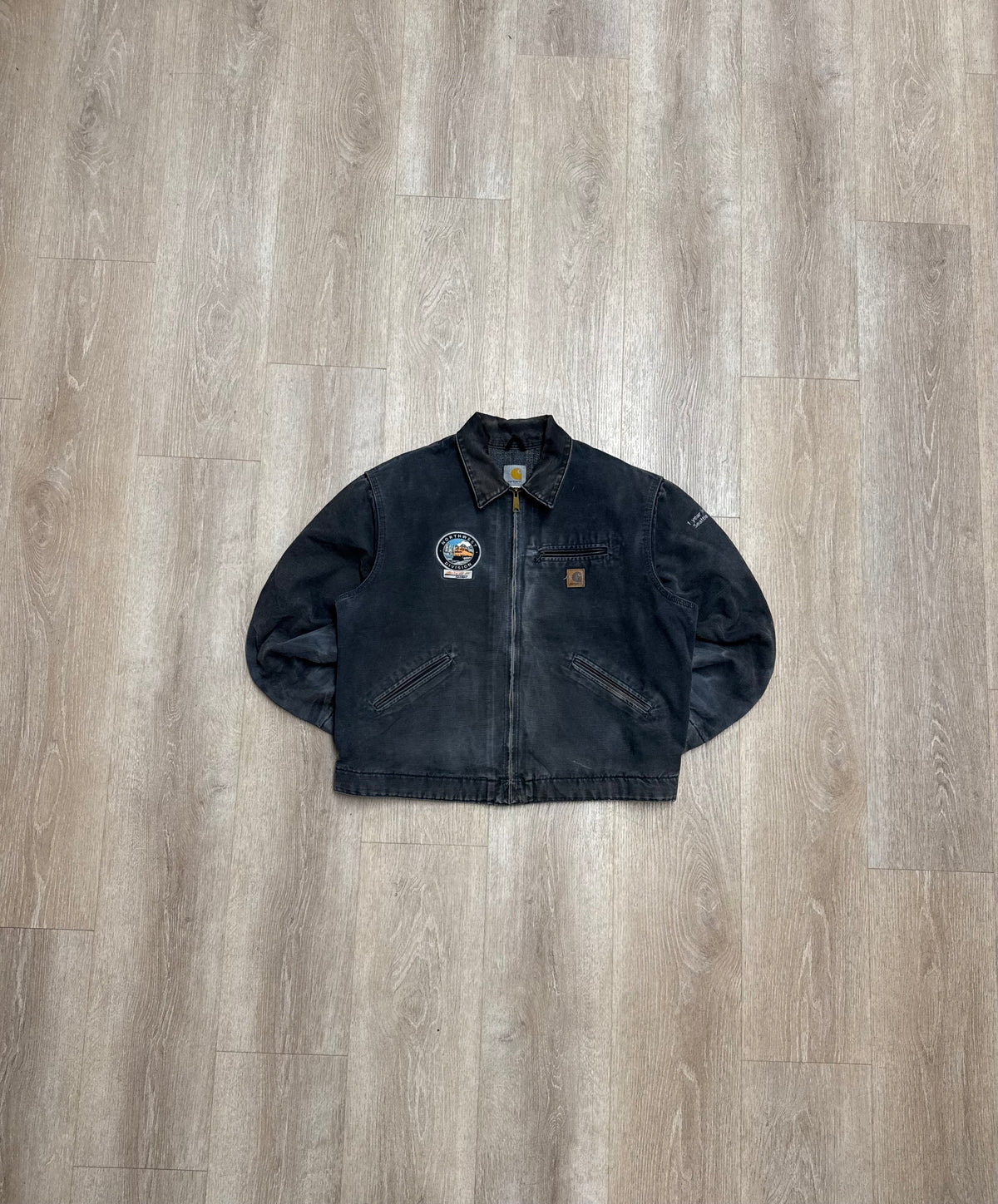 Faded Petrol Blue Carhartt Detroit Jacket - XL