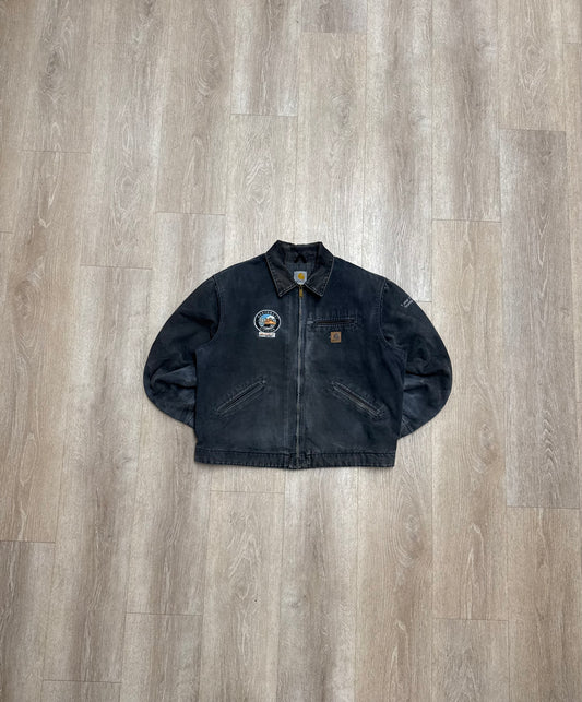 Faded Petrol Blue Carhartt Detroit Jacket - XL