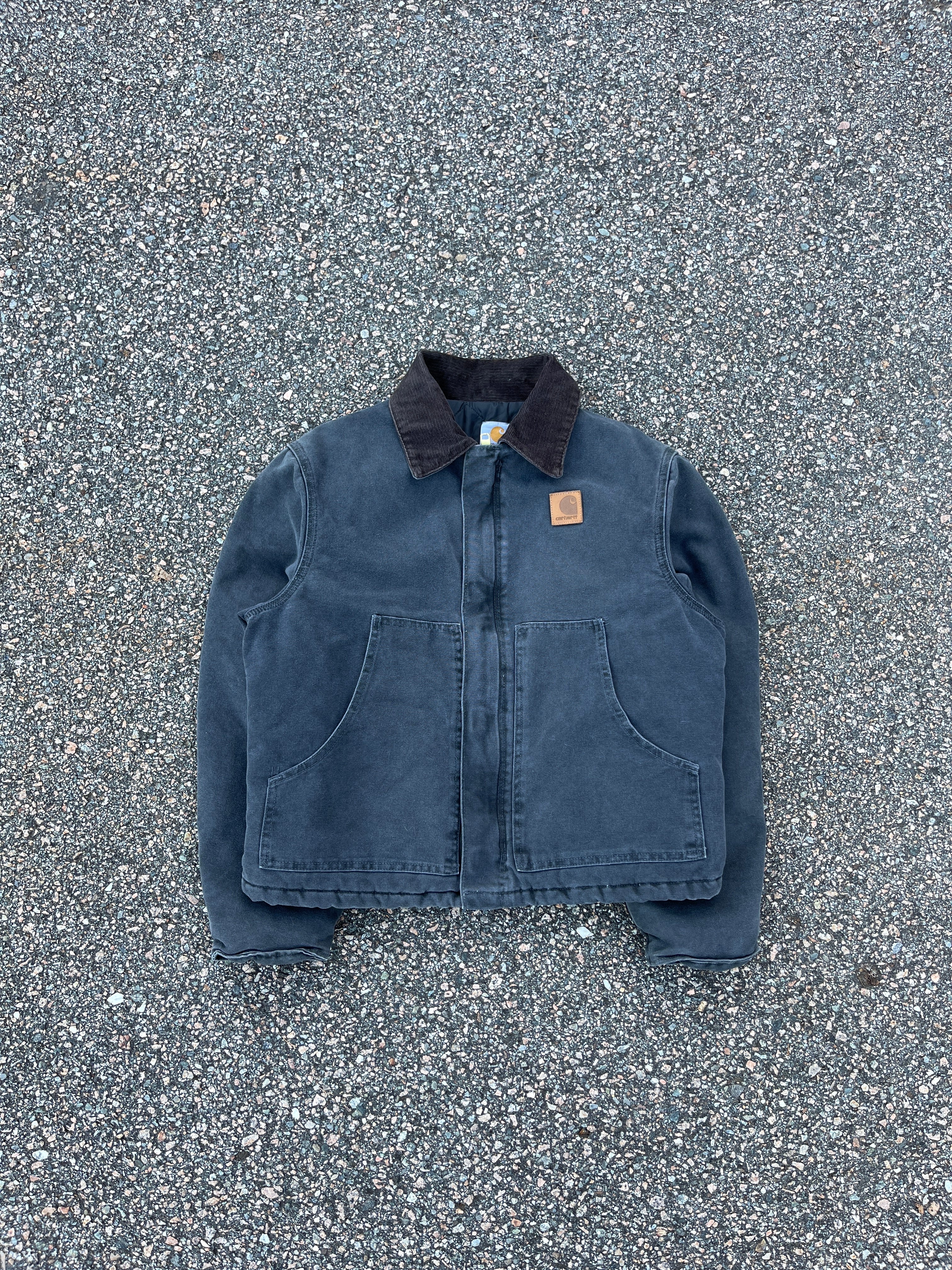 Dark blue carhartt on sale jacket