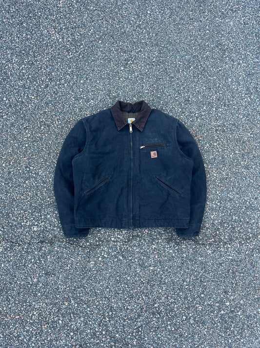 Faded Black Carhartt Detroit Jacket - Boxy Medium