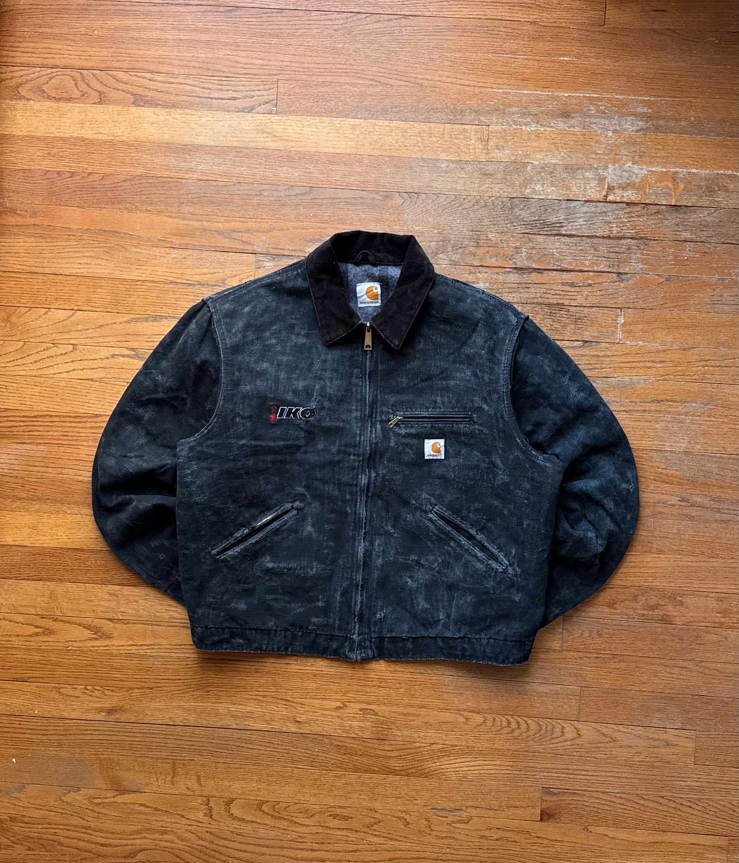 Faded Black Carhartt Detroit Jacket - Large