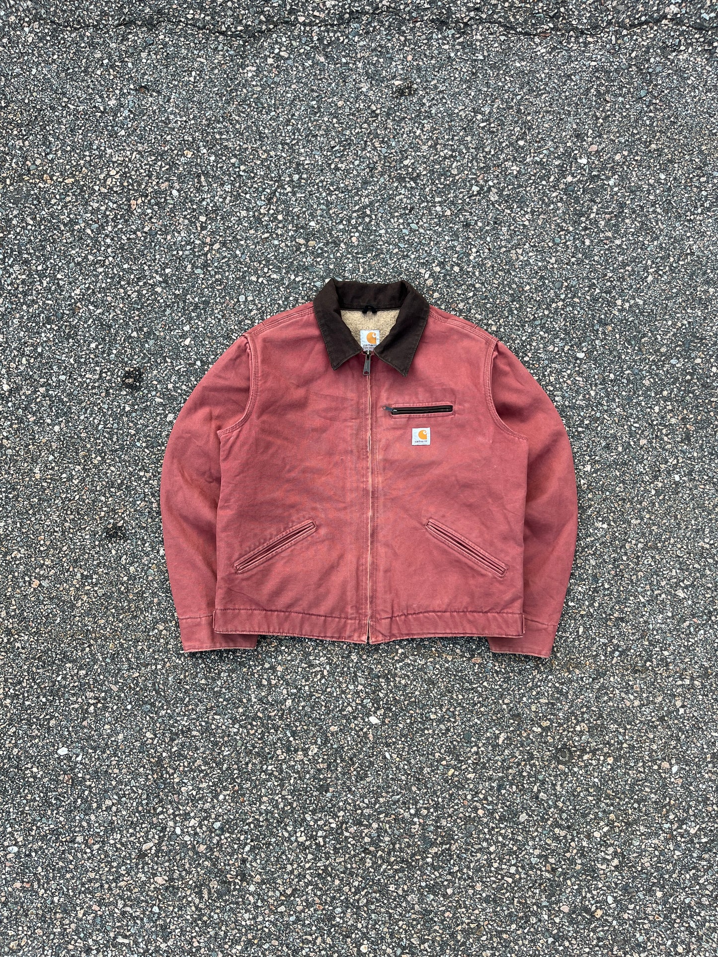 Faded Vintage Rose Carhartt Detroit Jacket - Medium