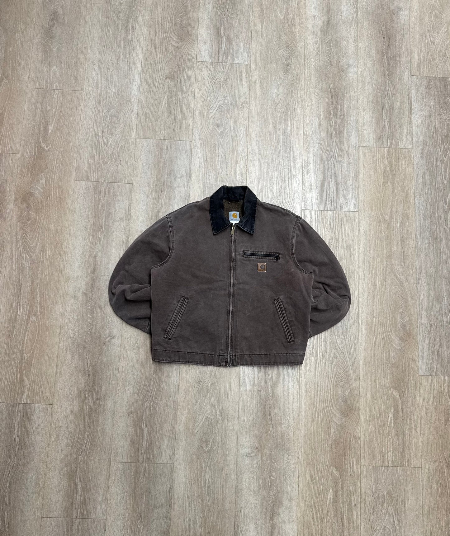 Faded Chestnut Brown Carhartt Detroit Jacket - Large