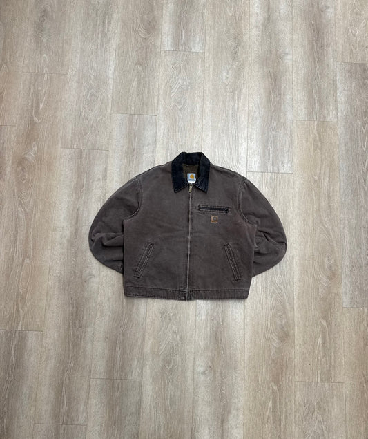Faded Chestnut Brown Carhartt Detroit Jacket - Large