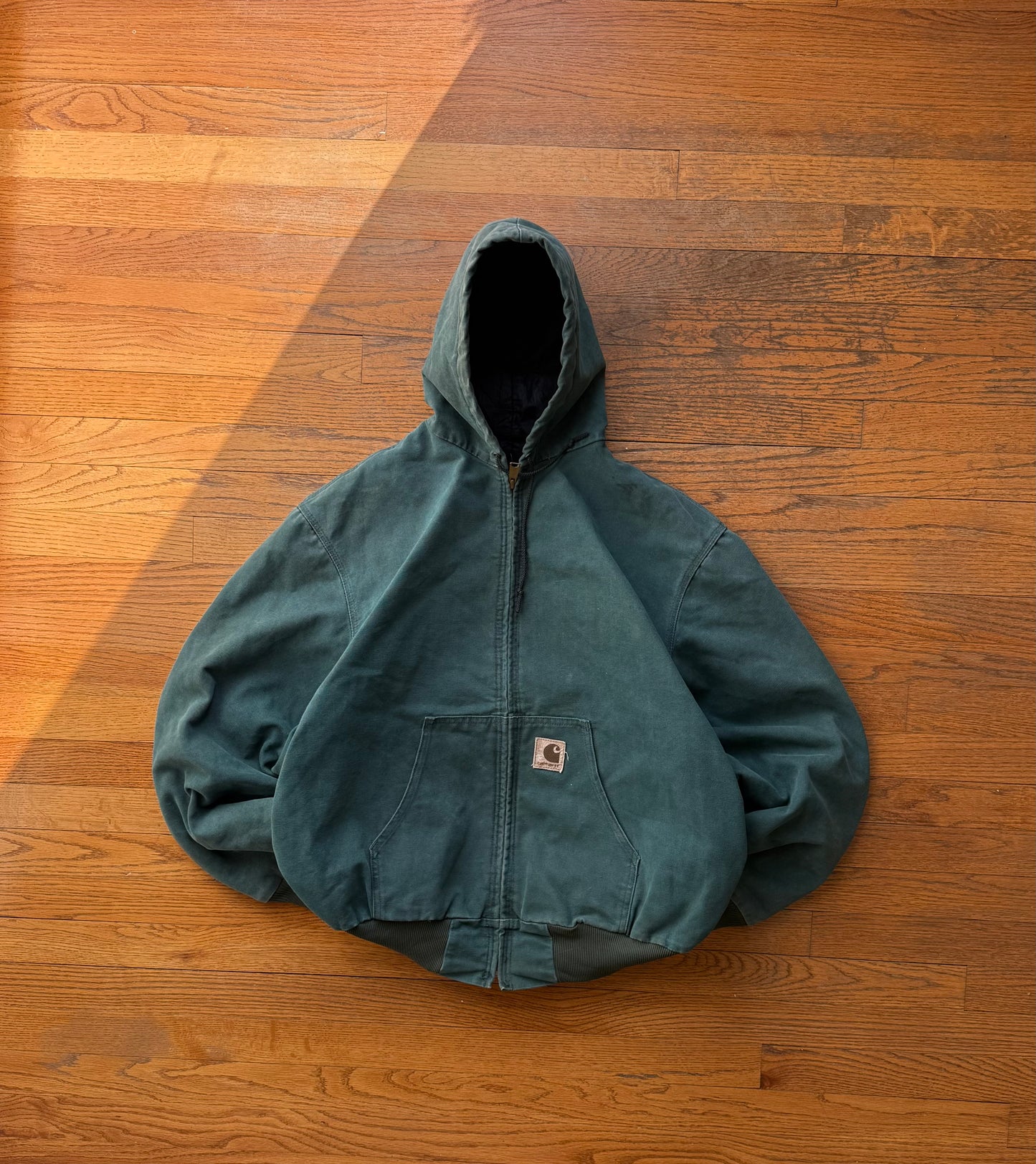 Faded Hunter Green Carhartt Active Jacket - Boxy Large