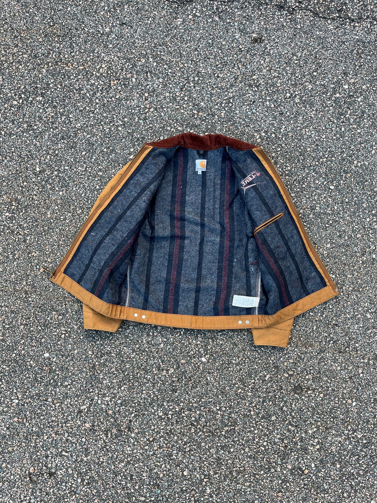褪色棕色 Carhartt 底特律夹克 - 中号