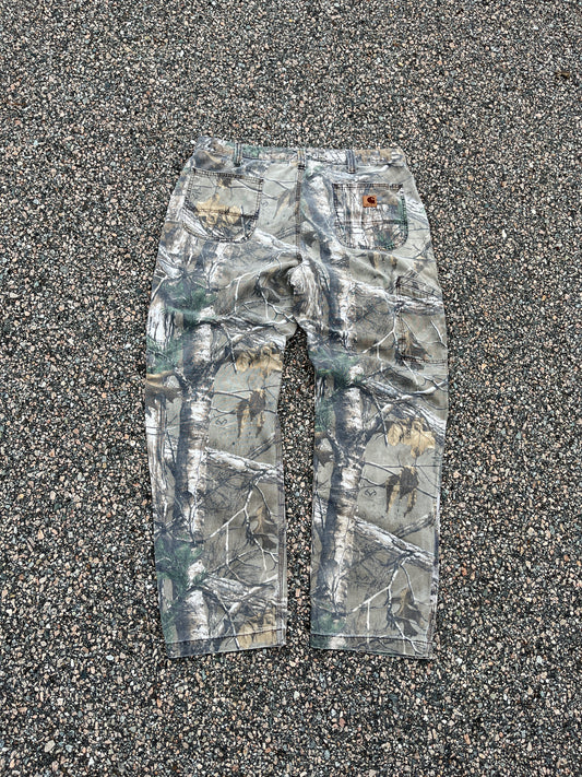 褪色 Realtree Carhartt 木匠裤 - 38 x 31