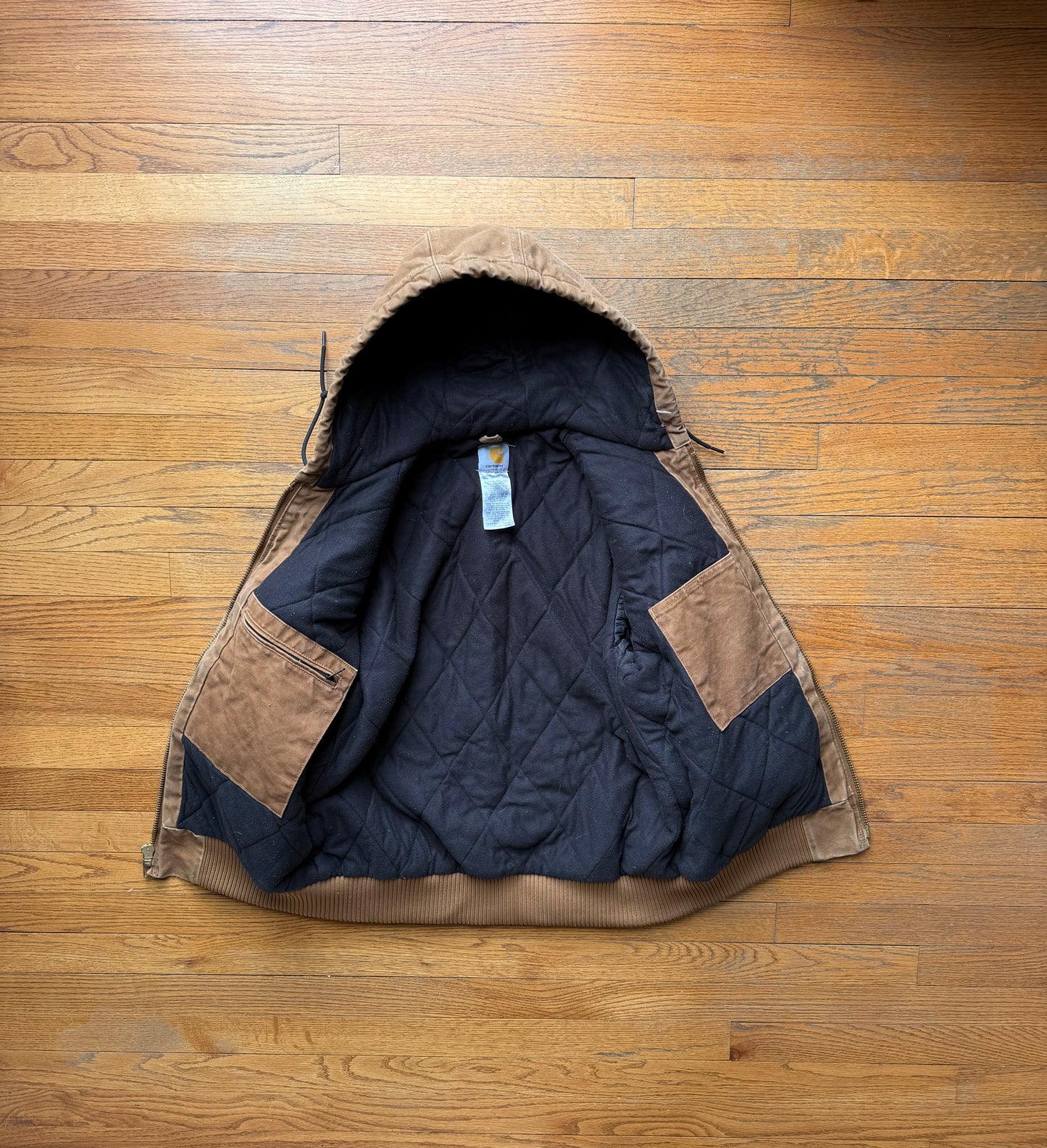 Faded Brown Carhartt Active Jacket - Small