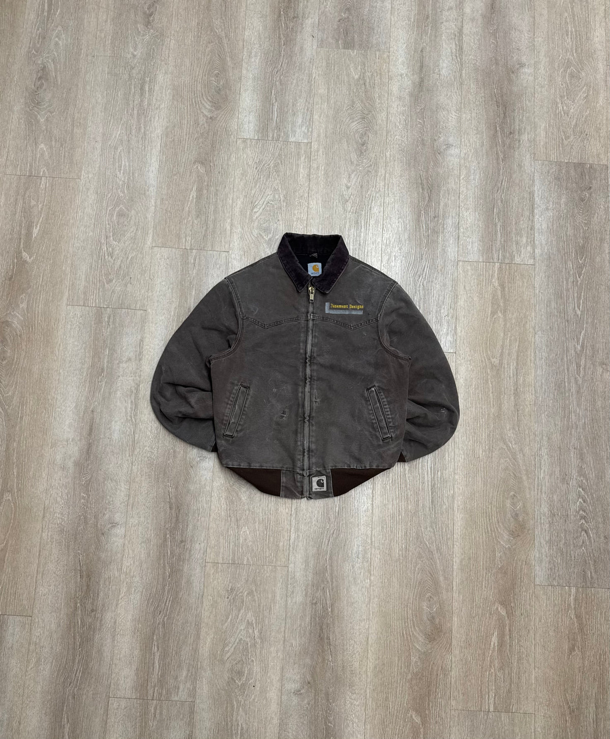 Faded Chestnut Brown Carhartt Santa Fe Jacket - Medium