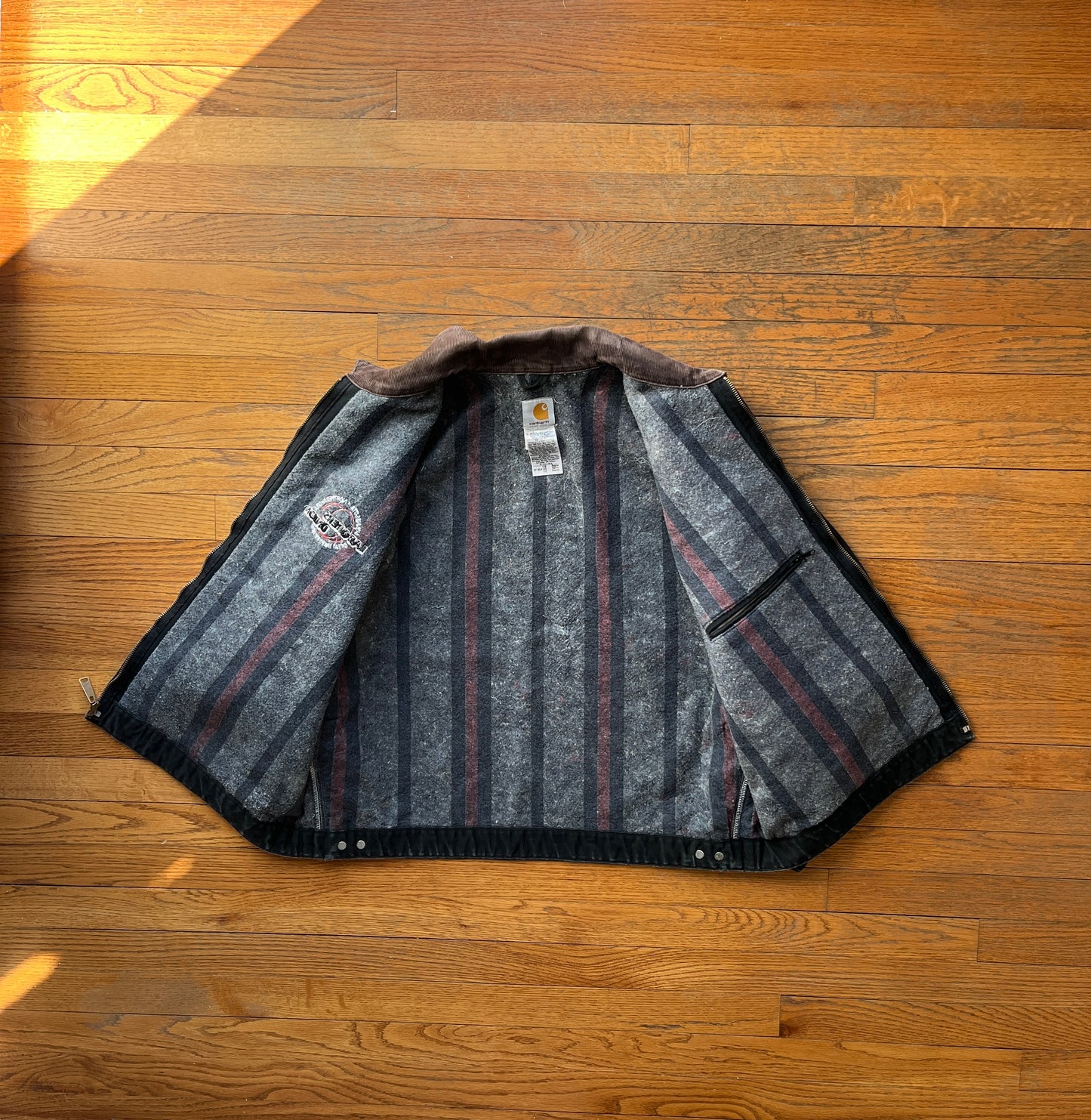 Faded Black Carhartt Detroit Jacket - XL