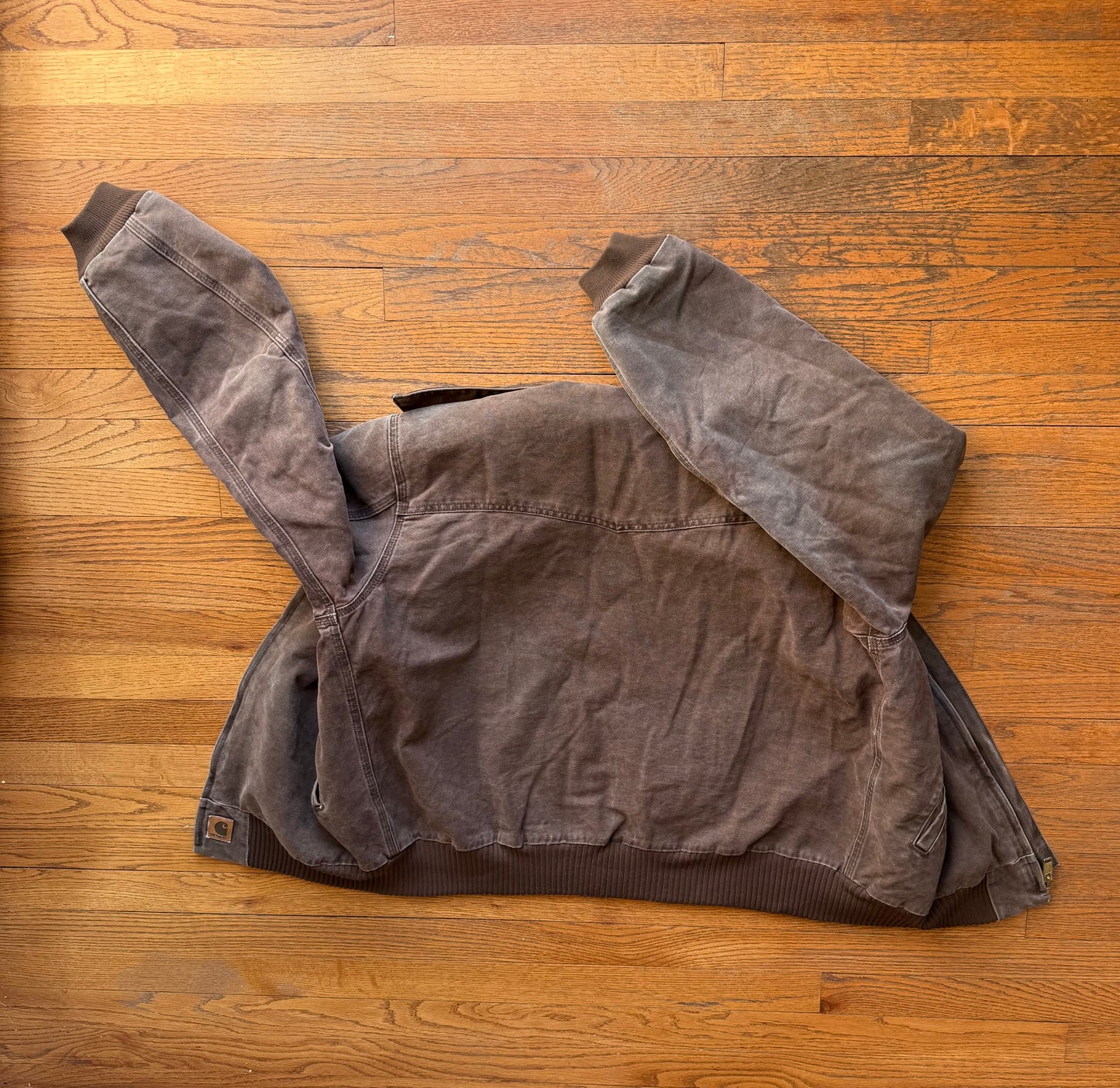 Faded Chestnut Brown Carhartt Santa Fe Jacket - Large