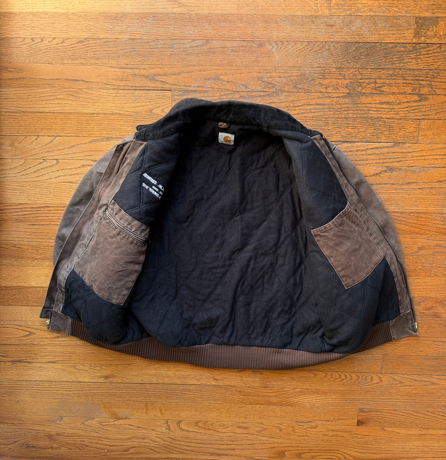 Faded Chestnut Brown Carhartt Santa Fe Jacket - Large