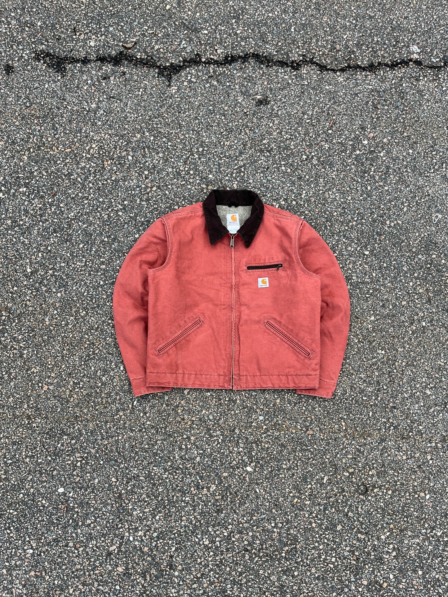 Faded Vintage Rose Carhartt Detroit Jacket - Boxy S-M