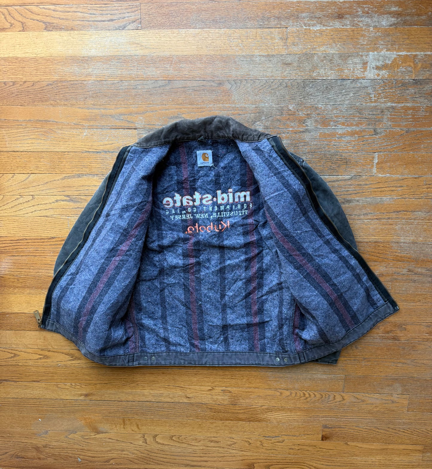 Faded Black Carhartt Detroit Jacket - Medium Tall