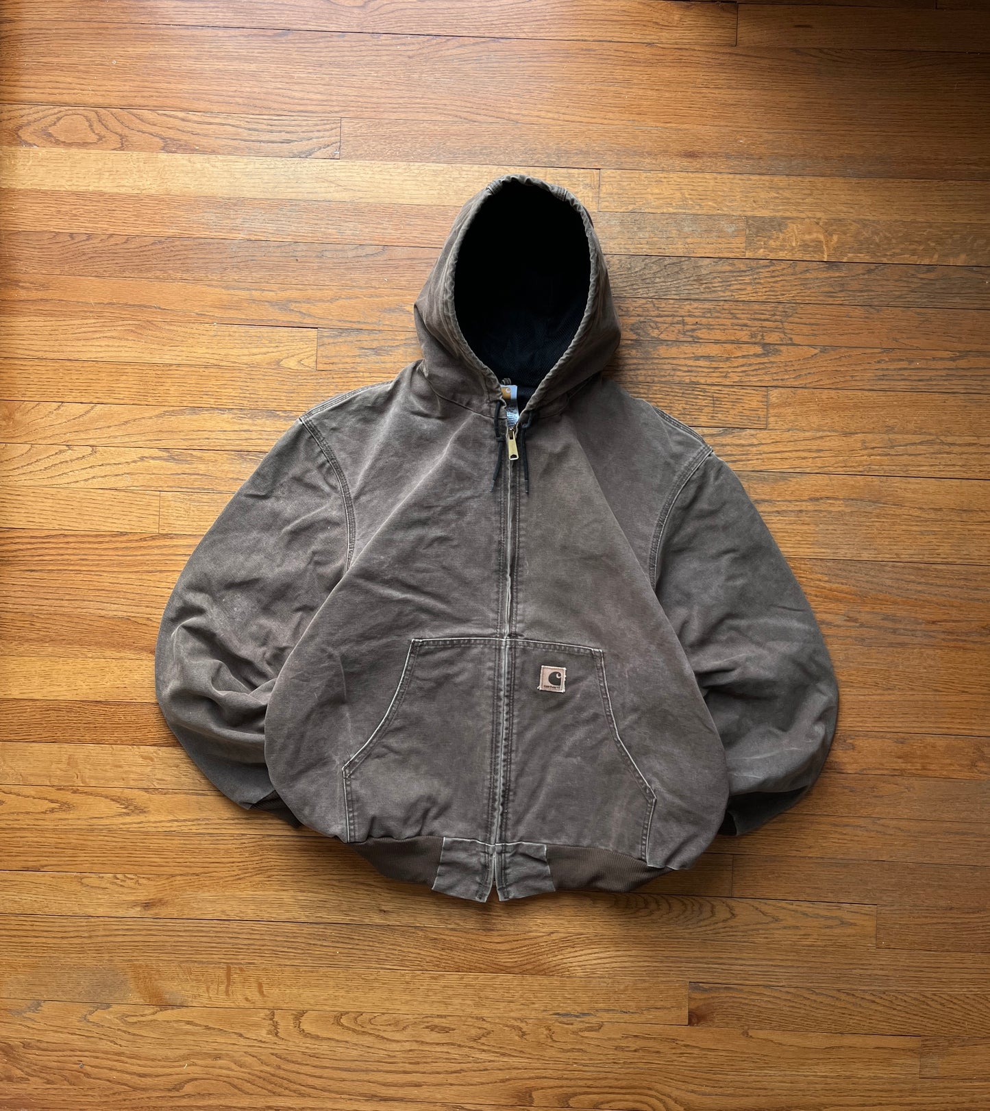 Faded Chestnut Brown Carhartt Active Jacket - XL