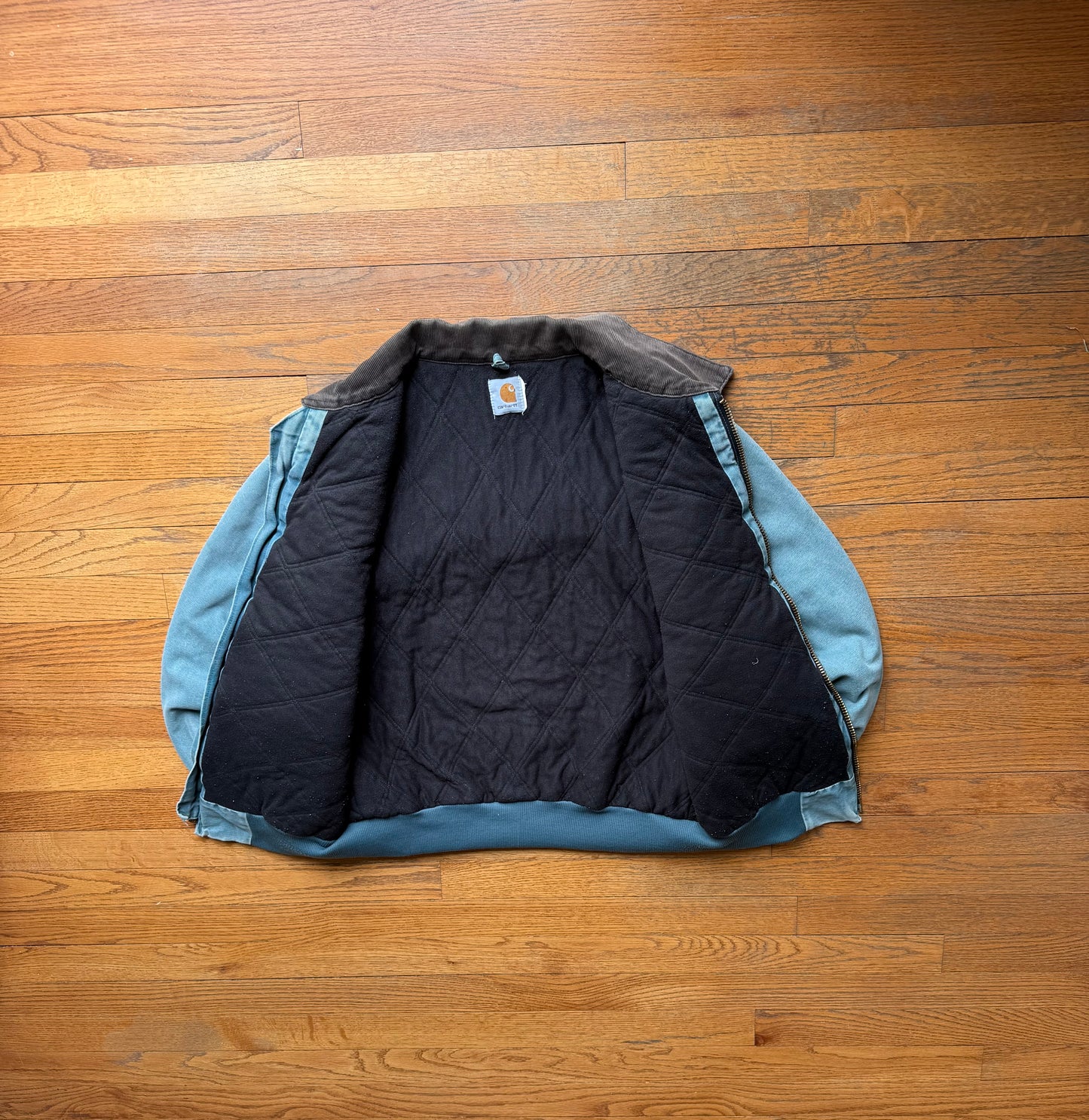 Faded Cobalt Blue Carhartt Santa Fe Jacket - Medium