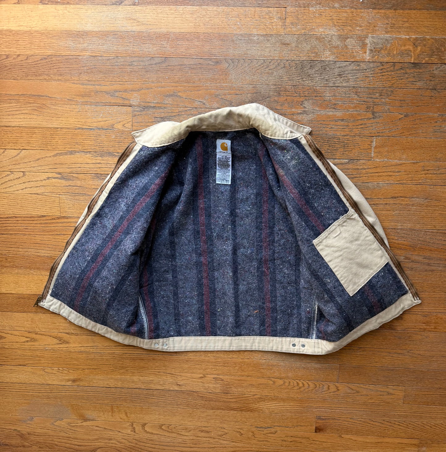 Faded Cream Carhartt Detroit Jacket - Boxy M-L