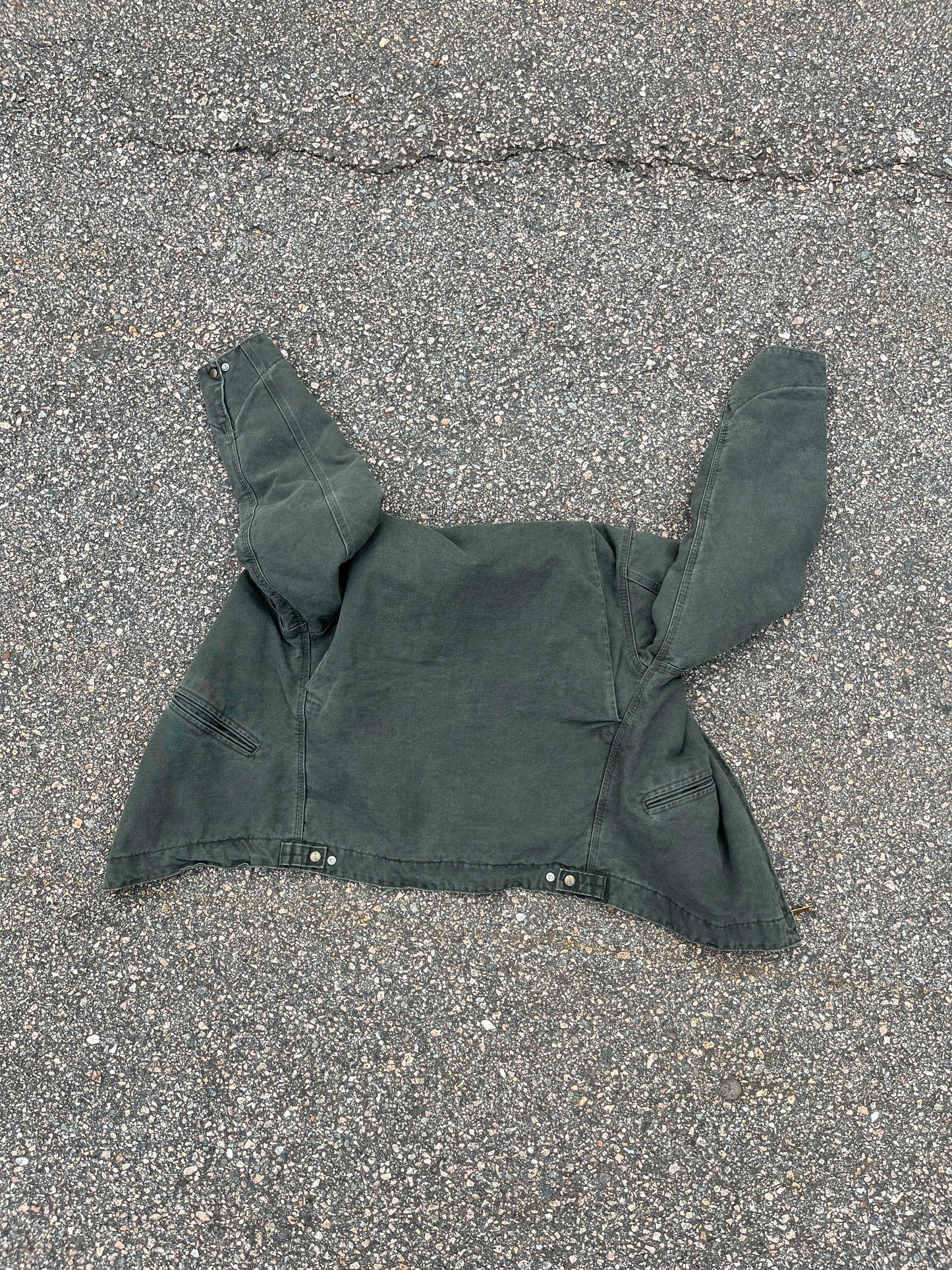 Faded Olive Green Carhartt Detroit Jacket - Medium