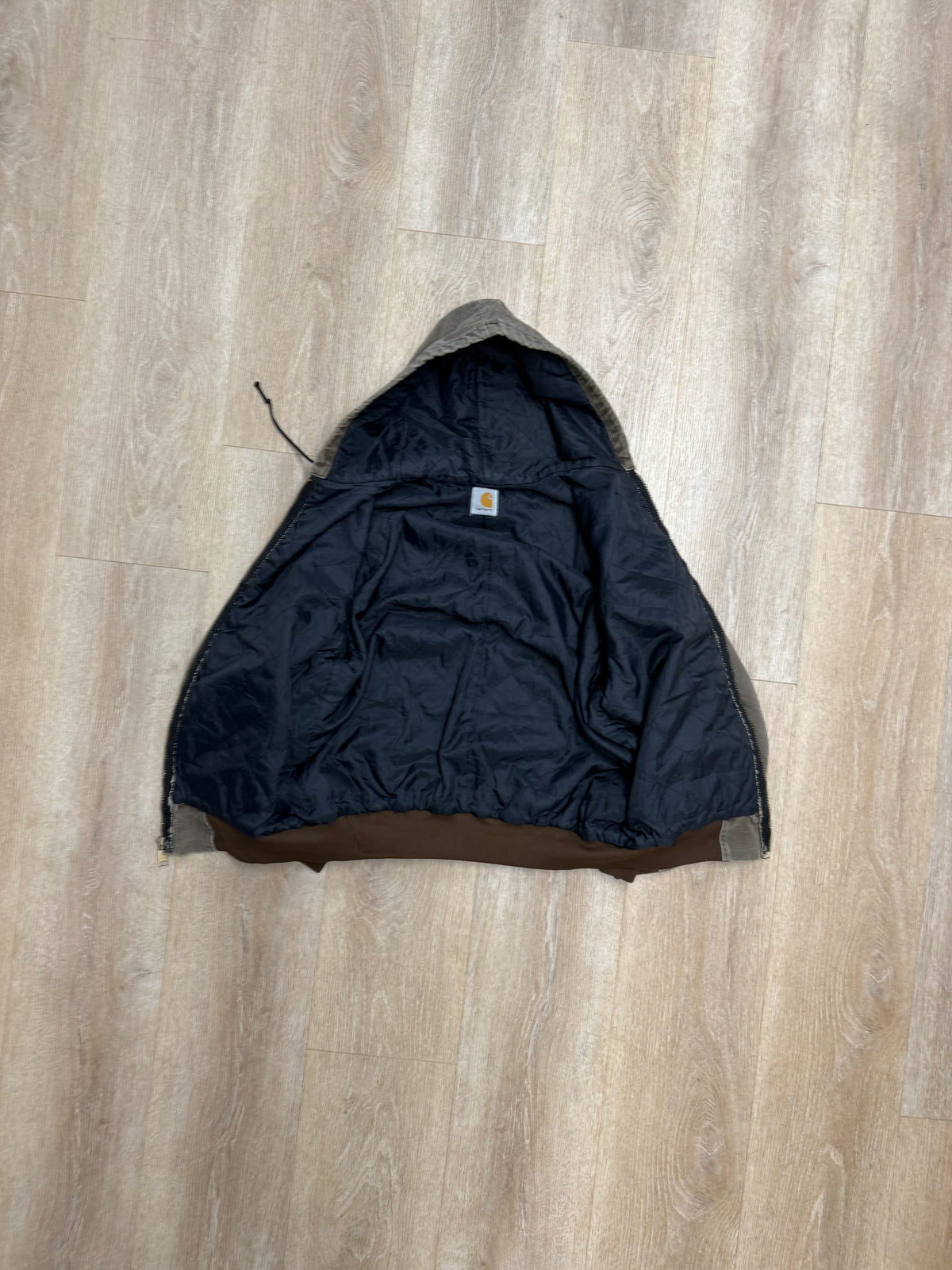 Faded Chestnut Brown Carhartt Active Jacket - Boxy Medium