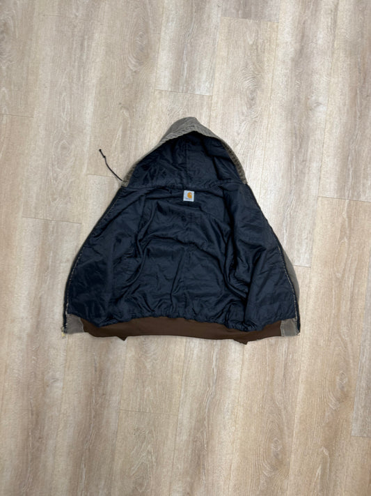 Faded Chestnut Brown Carhartt Active Jacket - Boxy Medium