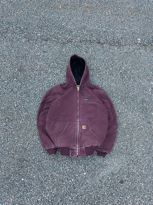 Faded Burgundy Carhartt Active Jacket - Medium Tall