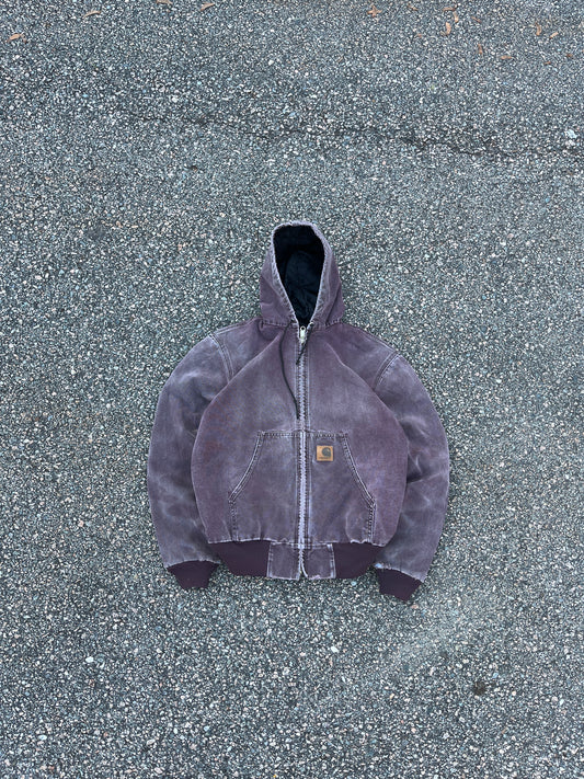 Faded Burgundy Carhartt Active Jacket - Medium