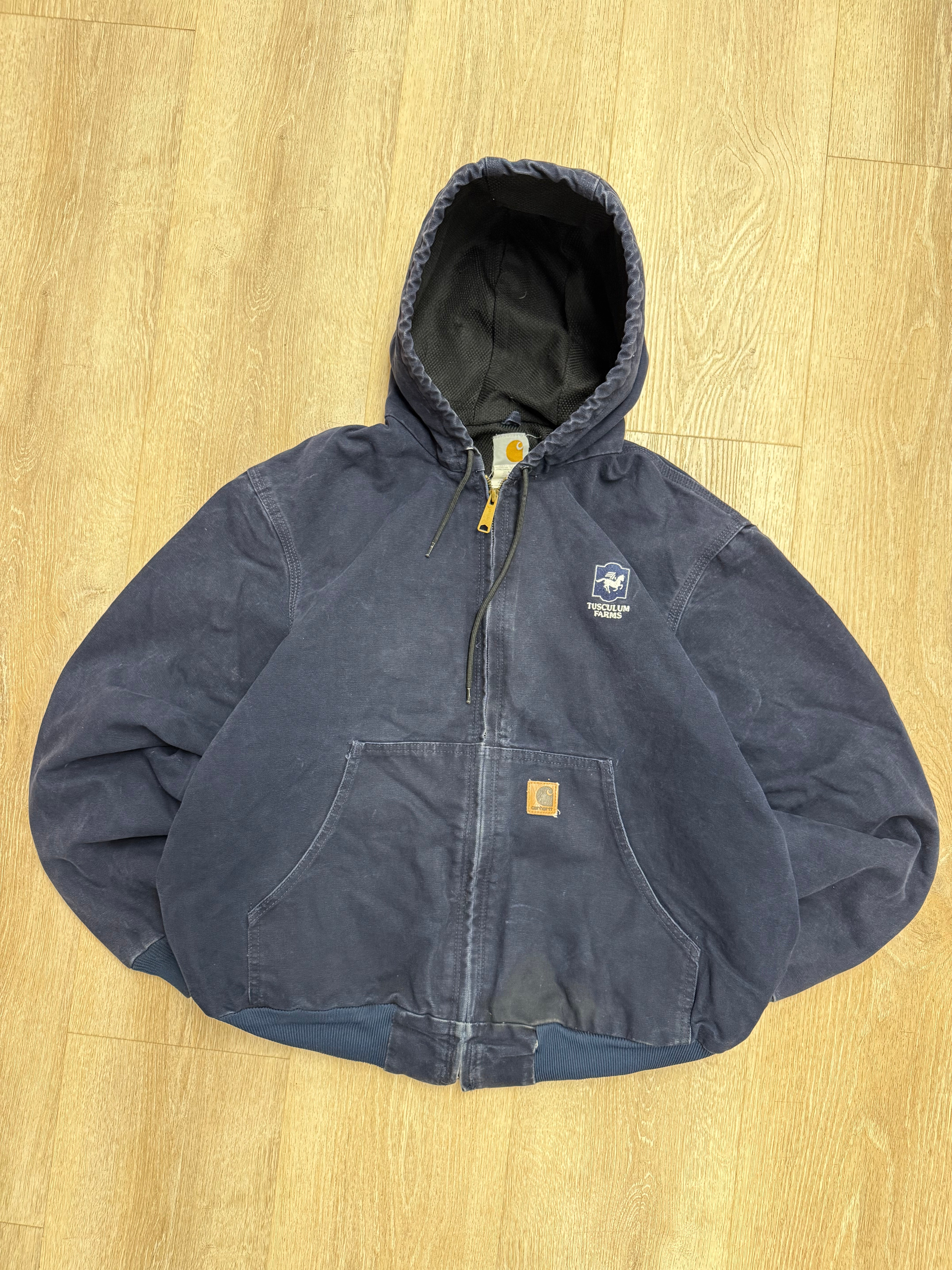 Faded Midnight Blue Carhartt Active Jacket - Medium – VTG By Mike