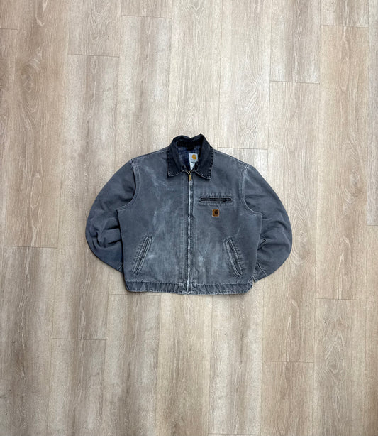Faded Metal Grey Carhartt Detroit Jacket - Large
