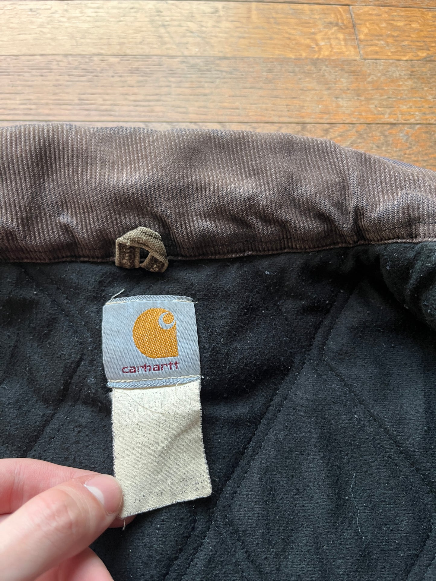 Faded n Distressed Chestnut Brown Carhartt Santa Fe Jacket - Large