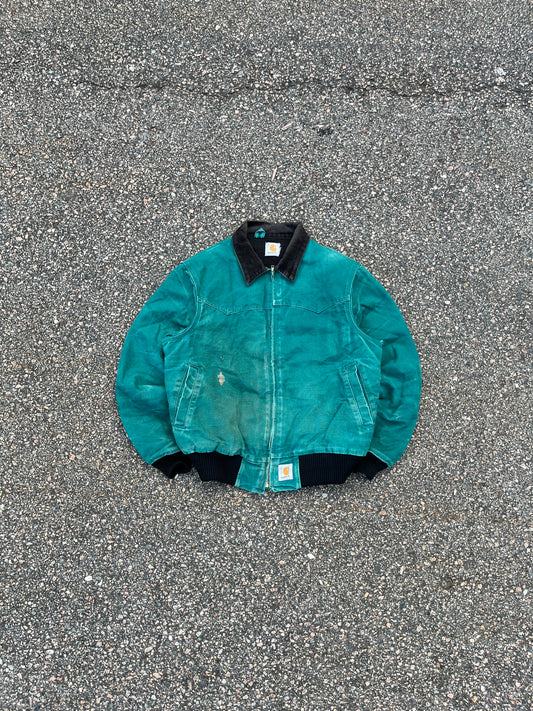 Faded Aqua Carhartt Santa Fe Jacket - Medium