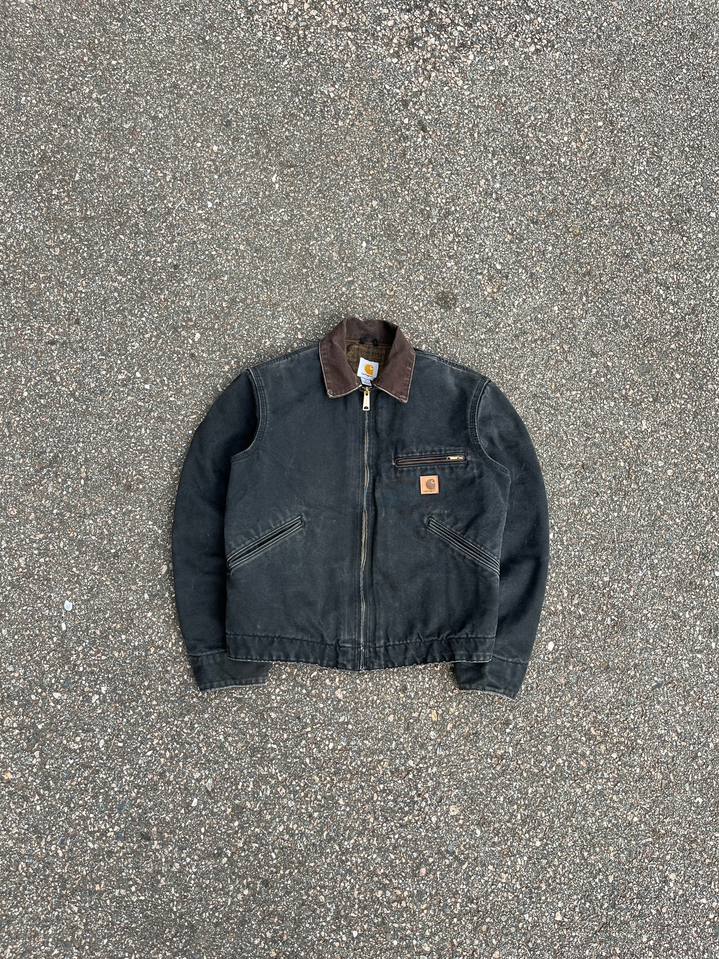 Faded Black Carhartt Detroit Jacket - Small