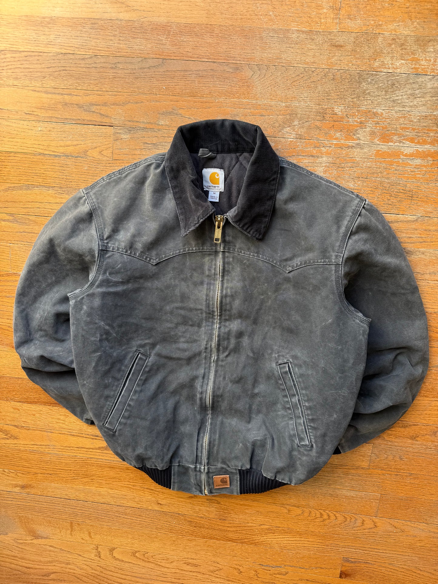 Faded Black Carhartt Santa Fe Jacket - Medium