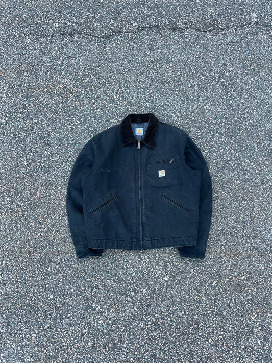 Faded Black Carhartt Detroit Jacket - Boxy M-L