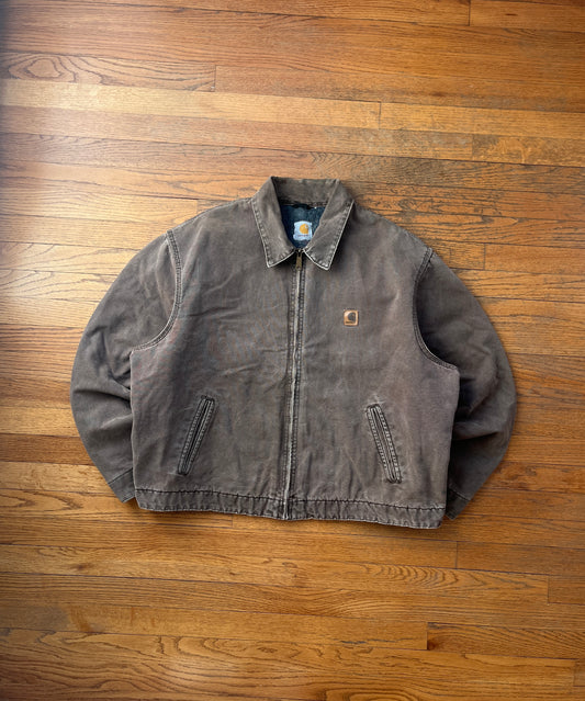 Faded Chestnut Brown Carhartt Detroit Jacket - Boxy XL-2XL