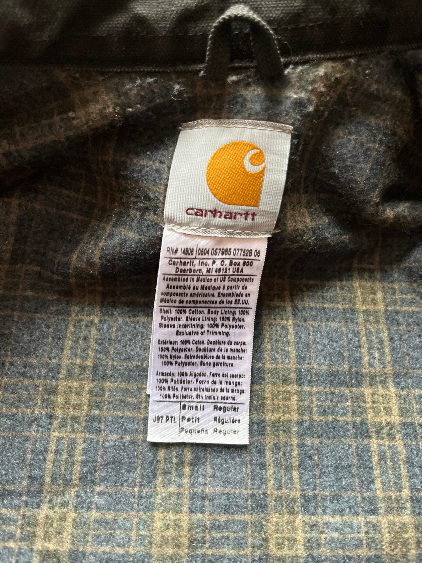 Faded Petrol Blue Carhartt Detroit Jacket - Small