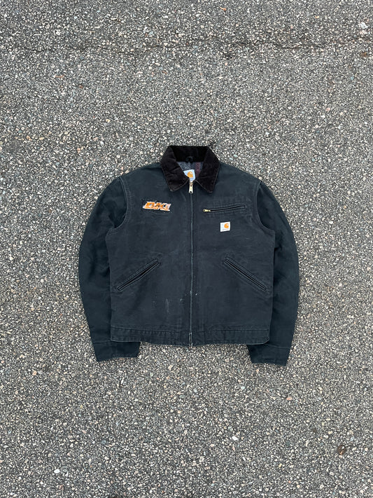 褪色黑色 Carhartt 底特律夹克 - 中号