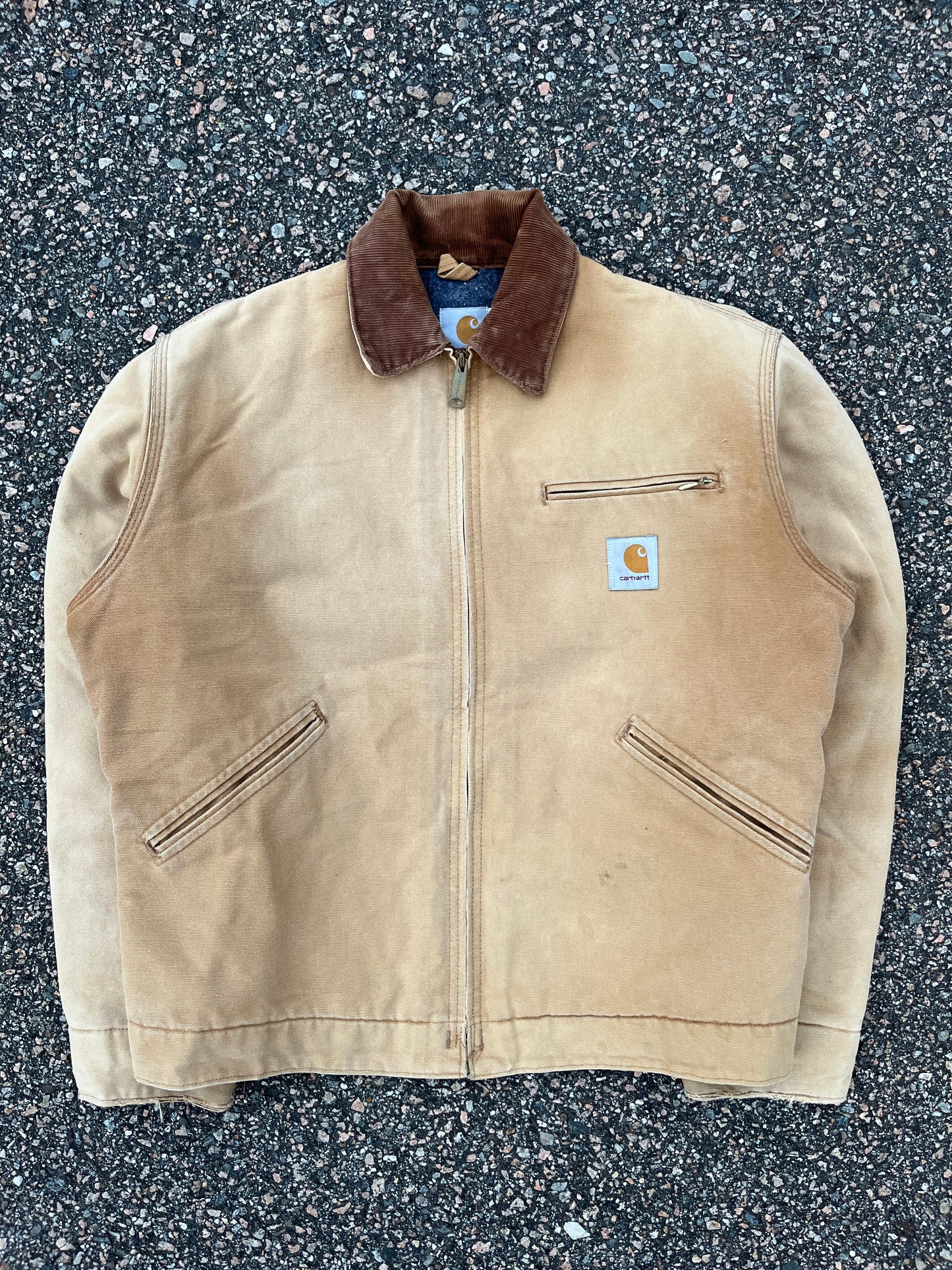 褪色棕褐色 Carhartt 底特律夹克 - 中号