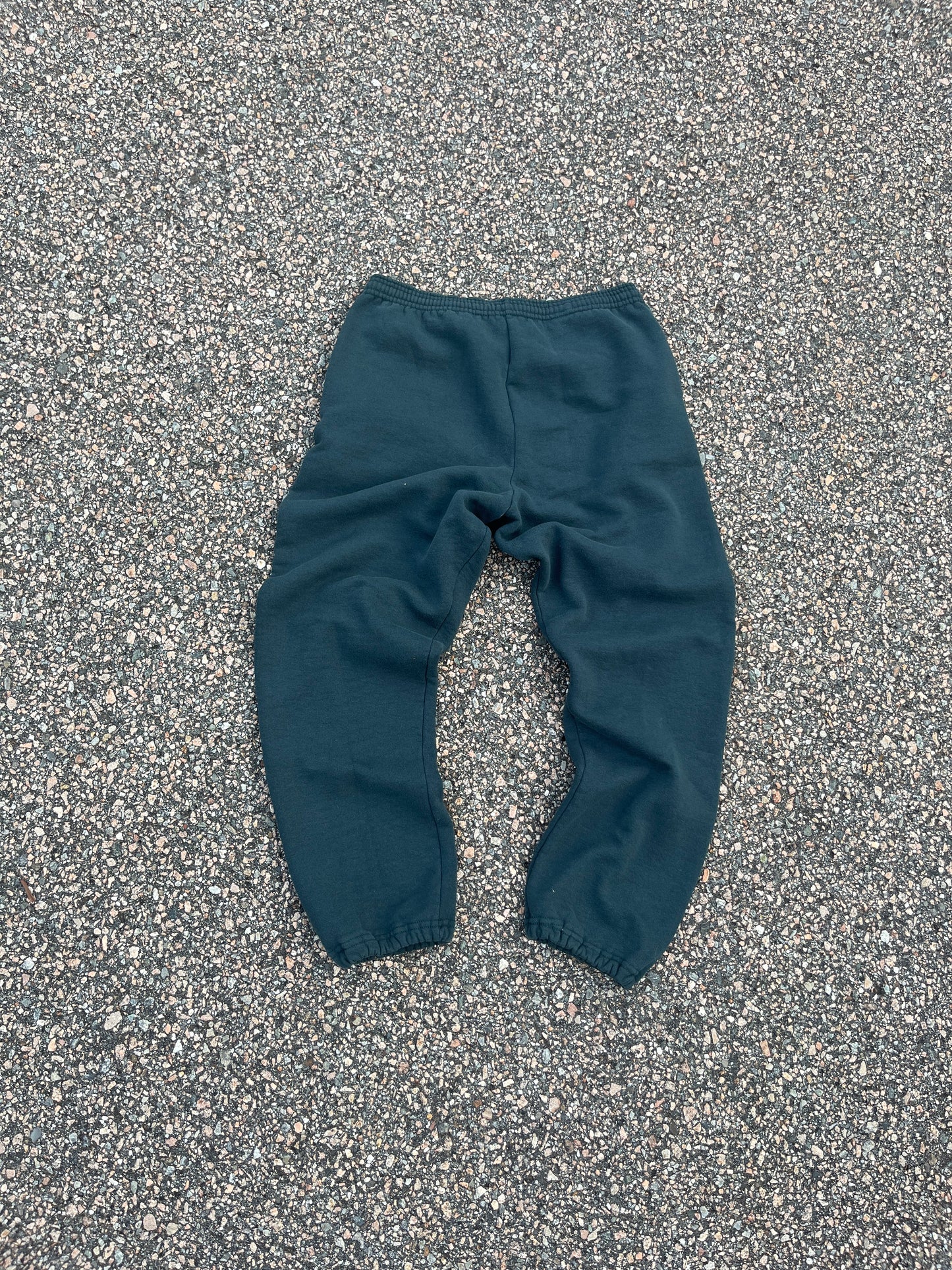 90’s Faded Hunter Green Russell Sweatpants - Medium