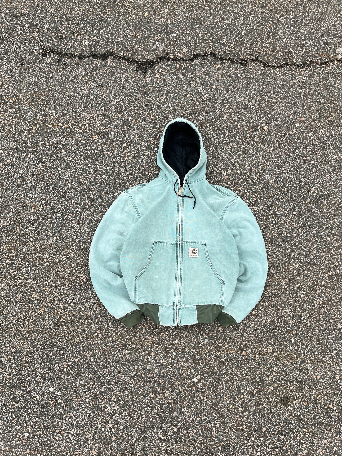 Faded Mint Green Carhartt Active Jacket - Small