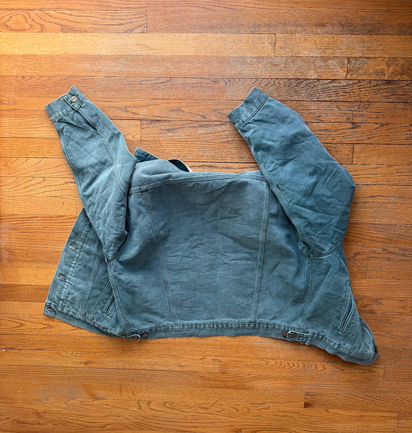 Faded Hunter Green Carhartt Trucker Jacket - Boxy Medium