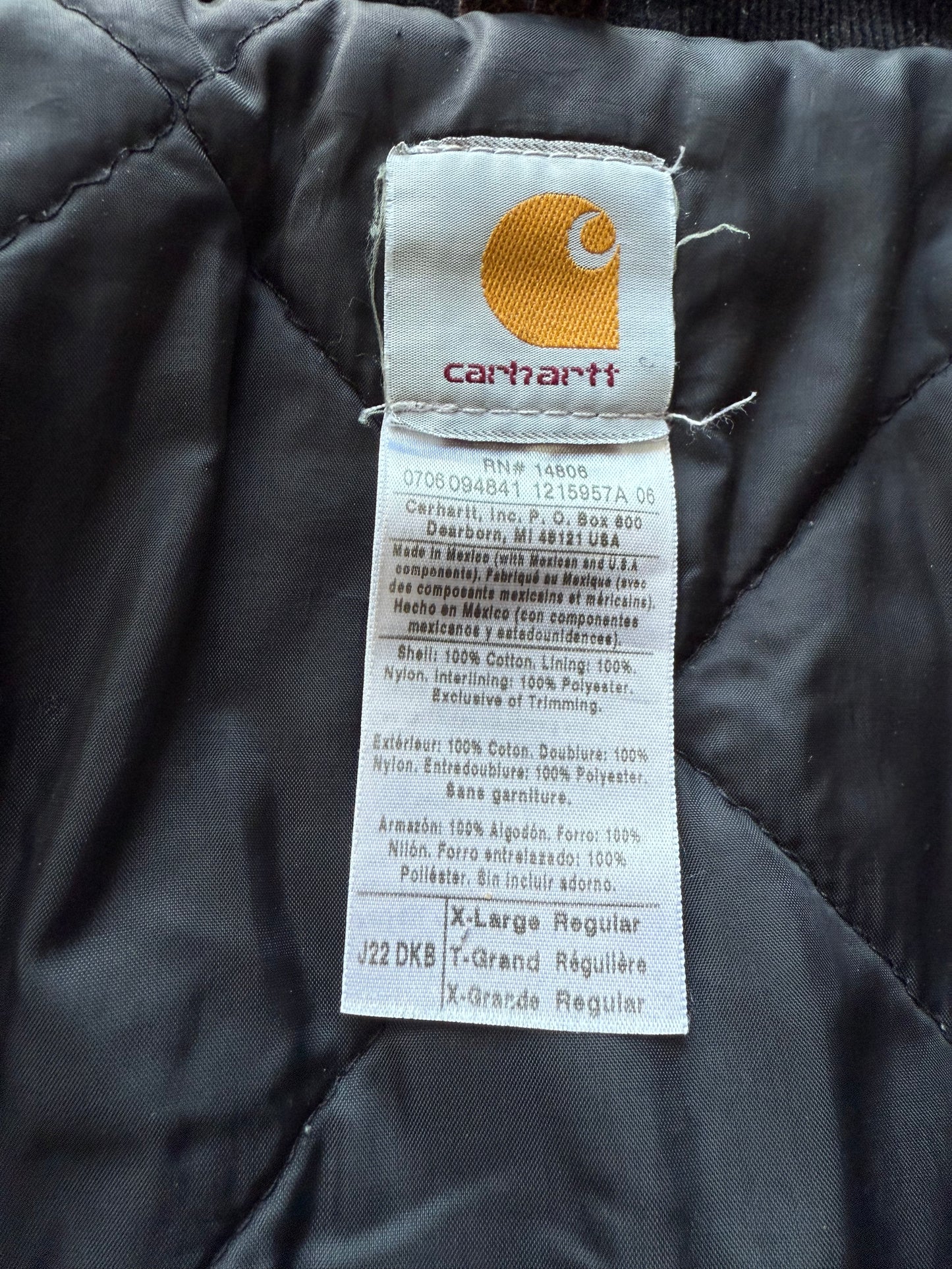 Faded Dark Brown Carhartt Arctic Jacket - XL