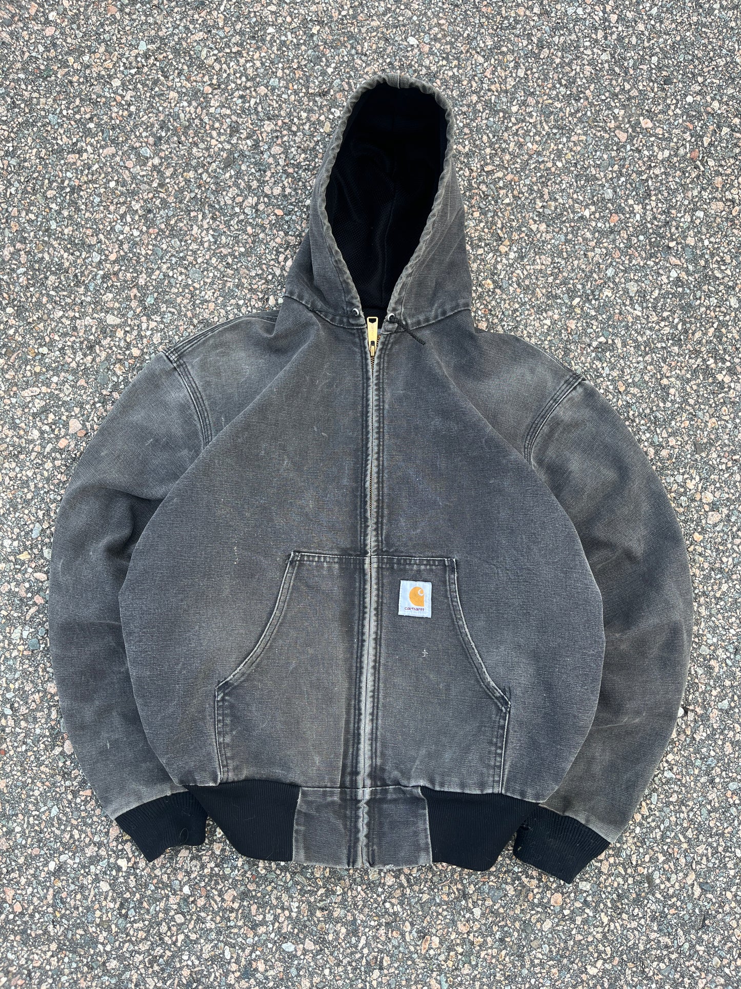 褪色黑色 Carhartt Active 夹克 - 中号