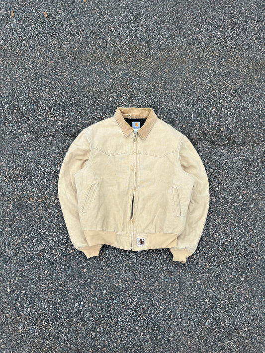 褪色奶油色 Carhartt Santa Fe 夹克 - 中号