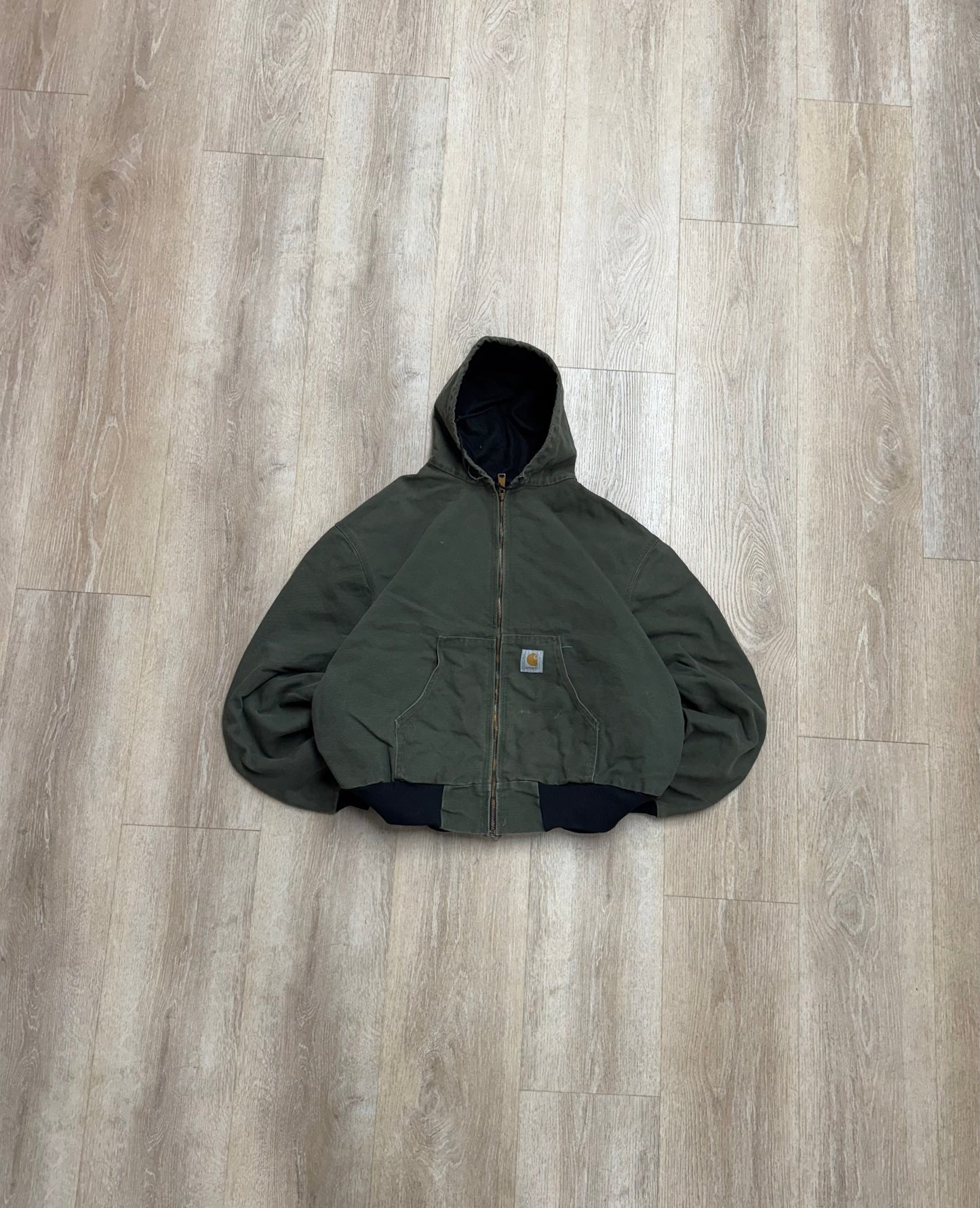 Faded Olive Green Carhartt Active Jacket - Boxy 2XL