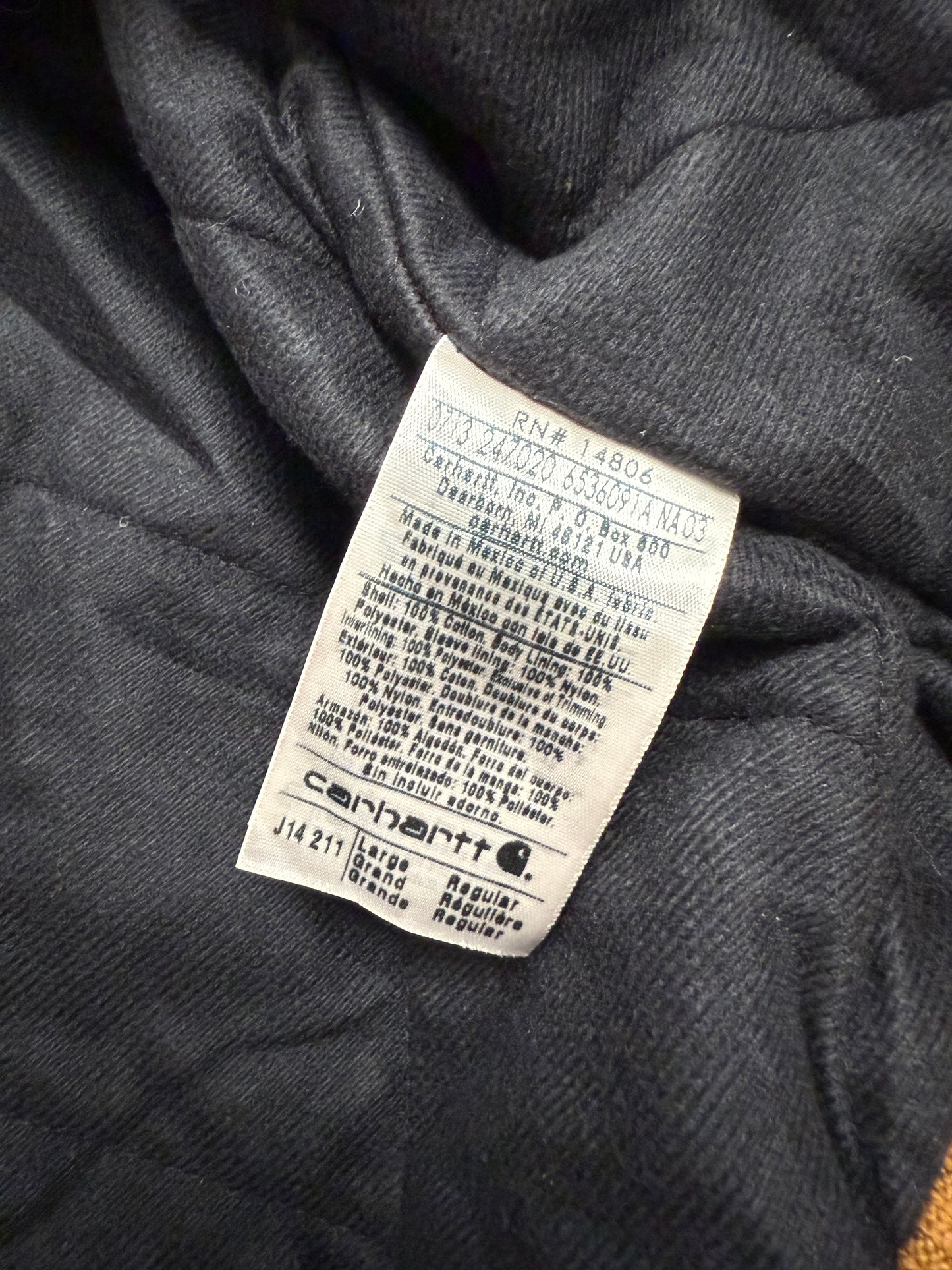 Faded Brown Carhartt Santa Fe Jacket - Large