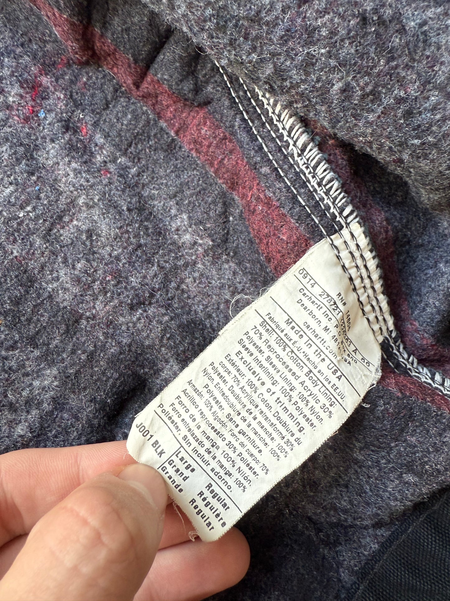 Faded Black Carhartt Detroit Jacket - Boxy Medium