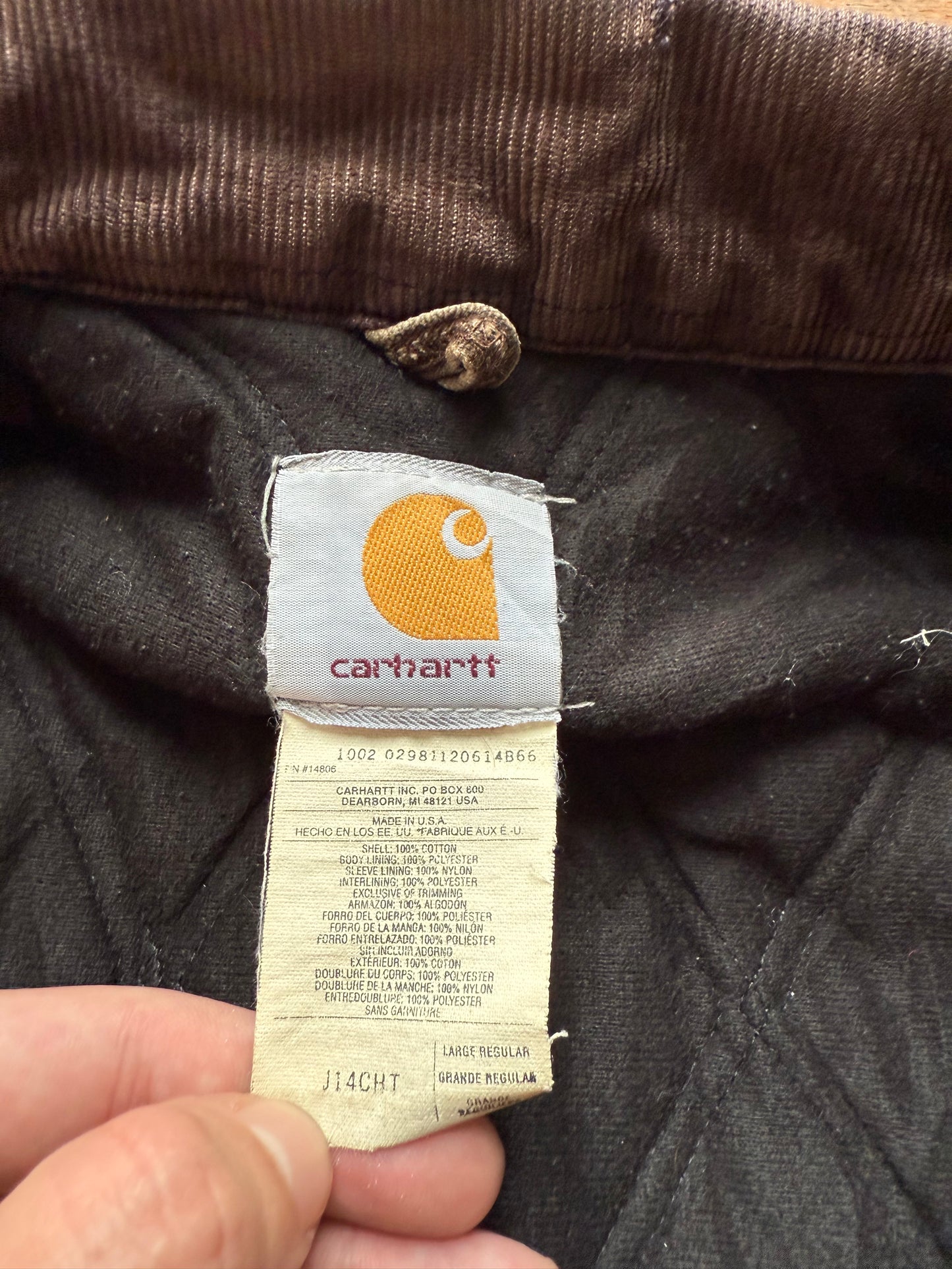 Faded Chestnut Brown Carhartt Santa Fe Jacket - Fits M-L