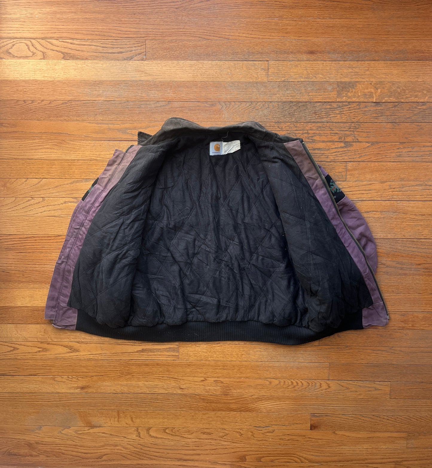 褪色 Damson Southwest Aztec Carhartt Santa Fe 夹克 - 大号