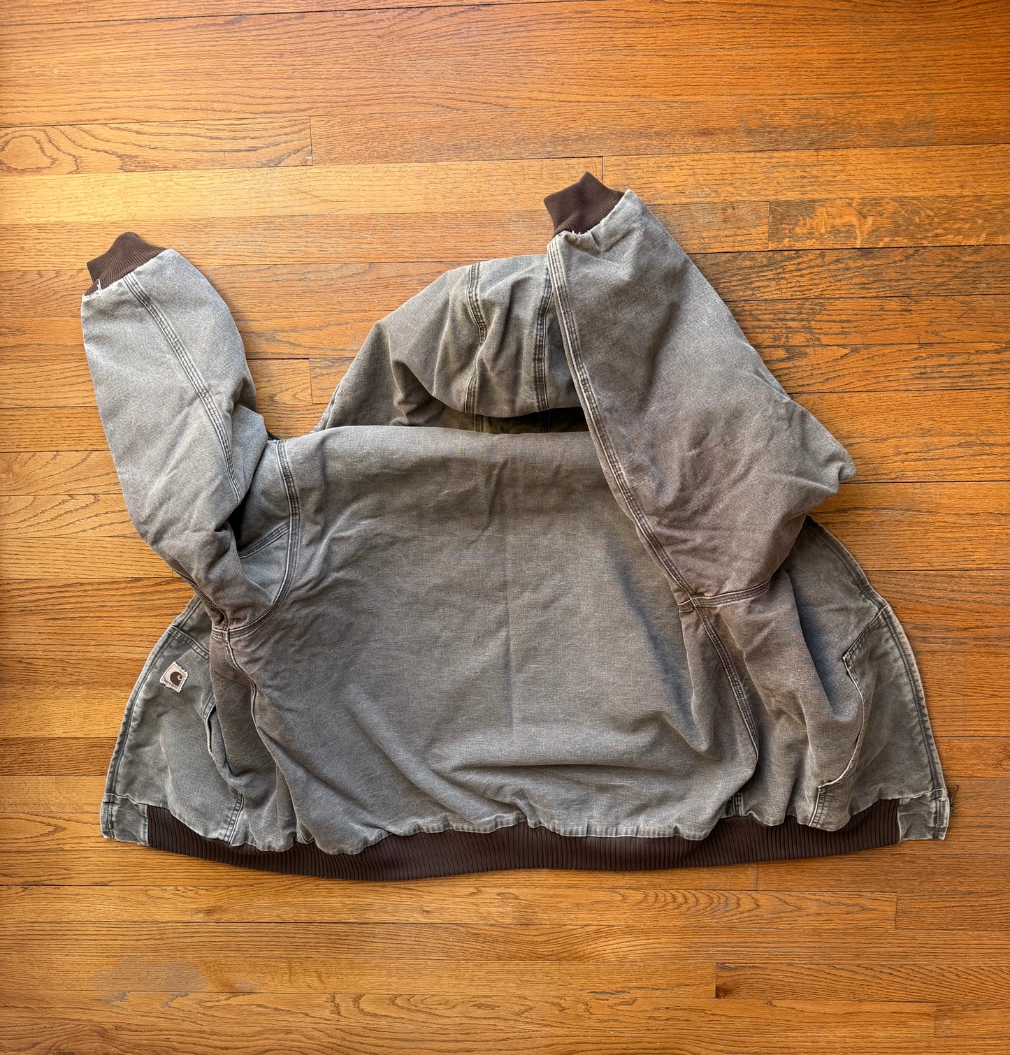 Faded Chestnut Brown Carhartt Active Jacket - XL