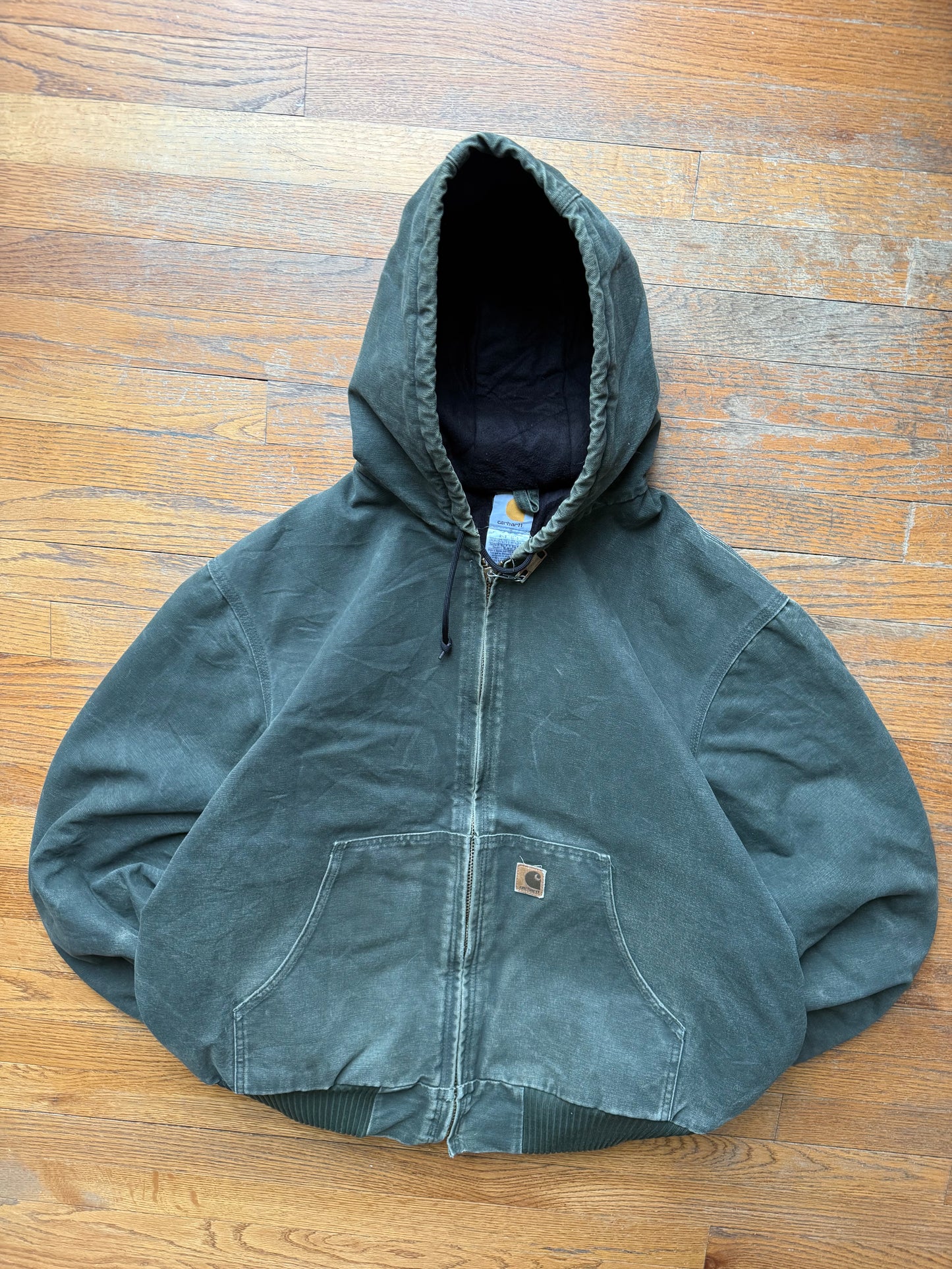 Faded Olive Green Carhartt Active Jacket - Boxy XL